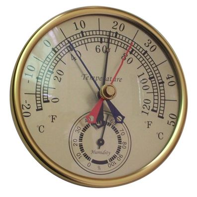 Max&Min Thermometer Hygrometer Wandhalterung Analog Temperatur Luftfeuchtigkeit