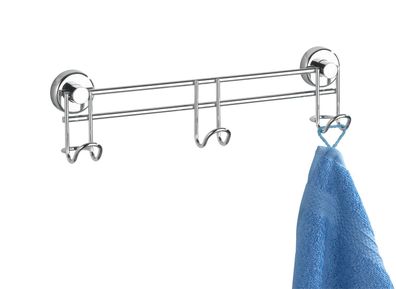 Wenko Hakenleiste 31,5 cm ohne Bohren Garderobenhaken Wandhaken Handtuchhalter