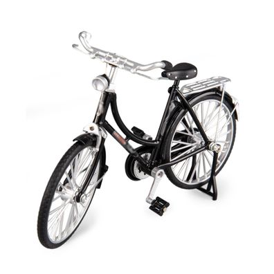 1:10 Skala Metall Dekorative Fahrrad Modell Klassische Schwarz Fahrrad