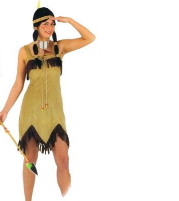 Sexy Indianerin Gr. 36-42 Kleid Squaw