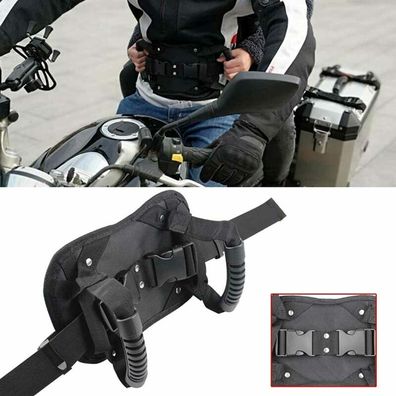 Motorrad Passagier Sicherheitsgurt Haltegriff Rucksitz Treiber Bauchgurt Pad Neu