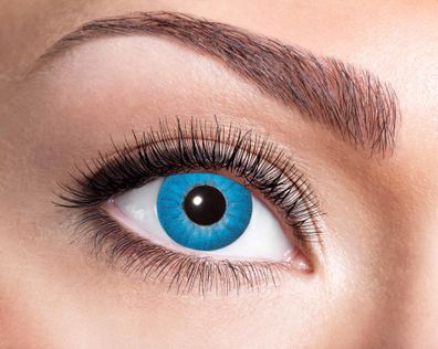 Kontaktlinse mit Sehstärke Electro blue