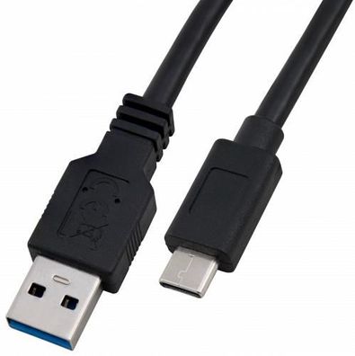 USB 3.2 Kabel USB-C Stecker auf USB-A Stecker 0,5m