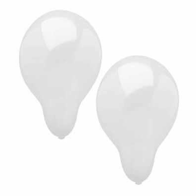 100 Luftballons 25cm weiß