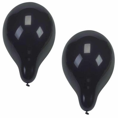 10 Luftballons 25cm durchmesser schwarz