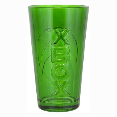 Microsoft XBOX Glas (350 ml) - Logo - Grün/ Transparent