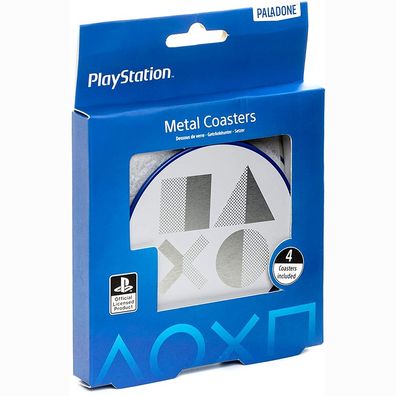 Sony Playstation 5 - Getränkeuntersetzer aus Metall - 4 Stück