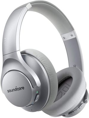 Soundcore Life Q20 Bluetooth Kopfhörer Hi-Res Audio iPhone Android Silber