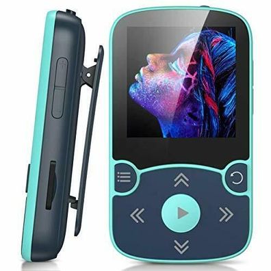AGPTEK MP3 Player Bluetooth 5.0 32GB 1,5" Farbbildschirm Sport Mini Musik Player