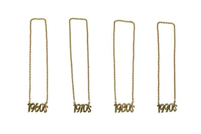 Halskette 1960 1970 1980 1990 Kette gold