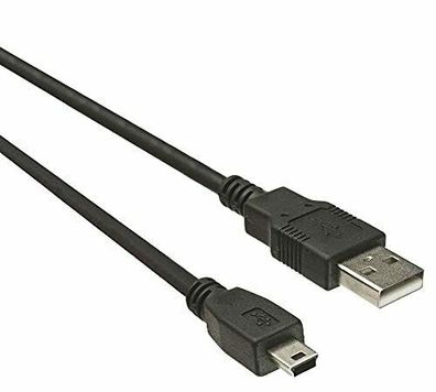 PremiumCord Kabel USB 2.0 A B Mini Hi Speed Kabel 480 Mbit/ s 5 Pins Schwarz 2 m