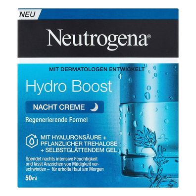 Neutrogena Hydro Boost Nachtcreme Gesichtscreme Hyaluronsäure 50 ml (Gr. 50 ml)