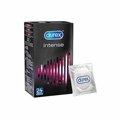 Durex Intense Kondome Noppen & Rippen mit Desirex-Gel befeuchtet 1 x 24 Stück
