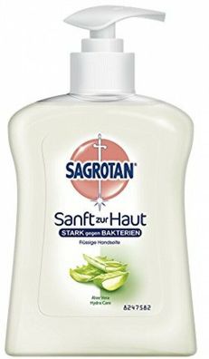 Sagrotan Handseife Antibakterielle Flüssigseife Aloe Vera Seifenspender 250 ml