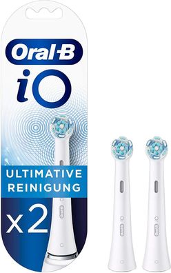 Oral-B iO Ultimative Reinigung Aufsteckbürsten Ersatzbürsten Weiß 2er Pack