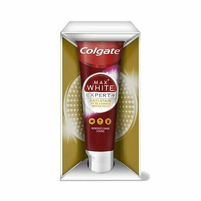 Colgate Max Weiß Experte Anti-Flecken-Zahnpasta Whitening Zahnpflege 1 x 75 ml