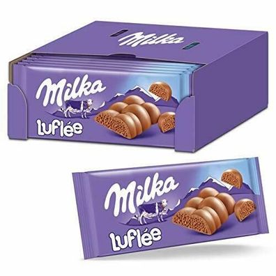 Milka Luflée Zartschmelzende Schokoladentafel Alpenmilch Luftschokolade 13x100g