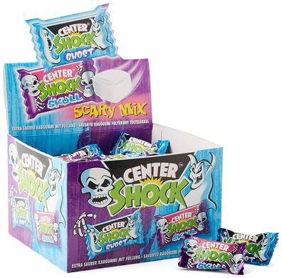 Center Shock Scary Halloween Mix Box Extra Sauer Süßigkeiten 100 Kaugummis 400 g