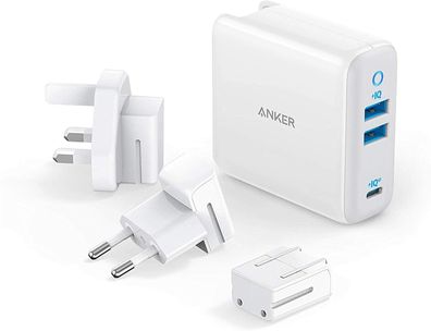 Anker PowerPort III USB-C 65W Ladegerät 3 Ladeports PIQ 3.0 GaN Typ-C MacBook