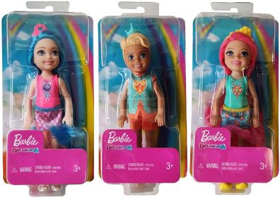 Mattel Barbie Dreamtopia 3er Set Chelsea Mini Puppen GJJ94 blaue Haare GJJ96 Pri