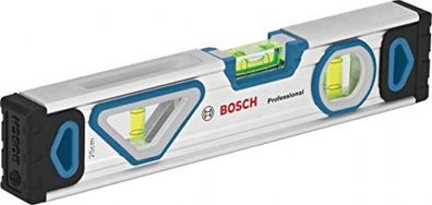 Bosch Professional Wasserwaage 25 cm Aluminium Gehäuse Endkappen magnetisch