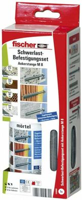 Fischer Schwerlast-Befestigungsset Ankerstange M 8 Multifunktionsmörtel 150ml