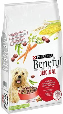 Purina Beneful Original Hundefutter Trockenfutter Rind Gemüse Adult 7,5kg