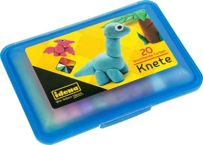 Idena 68125 Knetebox 20 Stangen Bunter Knete Aufbewahrungsbox Spielzeug Knetspaß