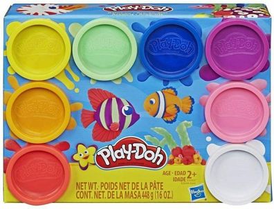 Play-Doh E5044 Knete Regenbogenfarben 8x56g 8er Pack Modellieren ab 2 Jahren