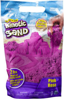 Kinetic Sand 6047185 Spielsand Feinmotorik Tastsinn ab 3 Jahren pink 907 g