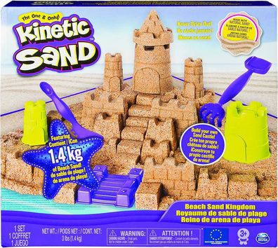 Kinetic Sand 6044143 Strandburg Spielset Spielzeug Kinder ab 3 Jahren 1.40 kg