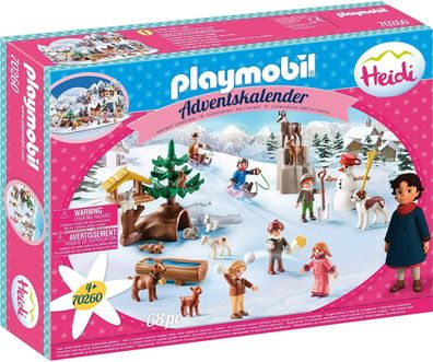 Playmobil 70260 Adventskalender Heidis Winterwelt Spielzeug Kinder ab 4 Jahren