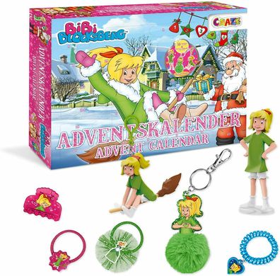 Craze 25291 Adventskalender Bibi Blocksberg Überraschung Spielzeug ab 3 Jahre