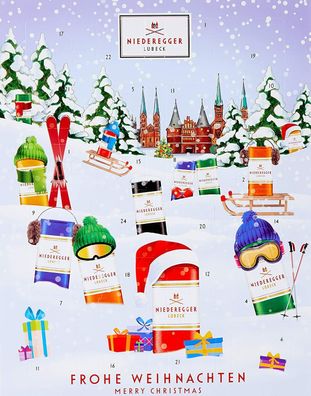 Niederegger Adventskalender Weihnachtskalender Winter Marzipan Klassiker 300g
