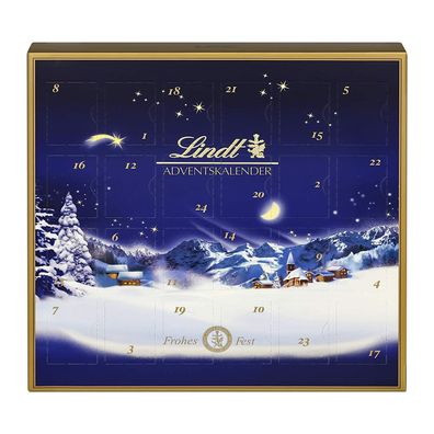 Lindt Tisch-Adventskalender Schokoladenkugel Lindor Kugeln 2 x 115g 2er Pack