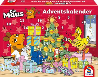Schmidt Spiele 40614 Die Maus Kinder Adventskalender Weihnachtskalender 2021