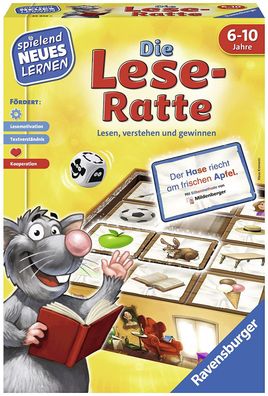Ravensburger 24956 Die Lese-Ratte Lernspiel Kinderspiel 1-4 Spieler ab 6 Jahre