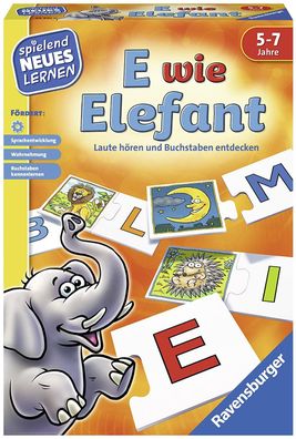 Ravensburger 24951 E wie Elefant Spielend neues Lernen Lernspiel ab 5 Jahre