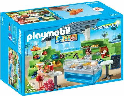 Playmobil Summer Fun 6672 Shop mit Imbiss Spielzeug Spielset Figuren Ab 4 Jahren