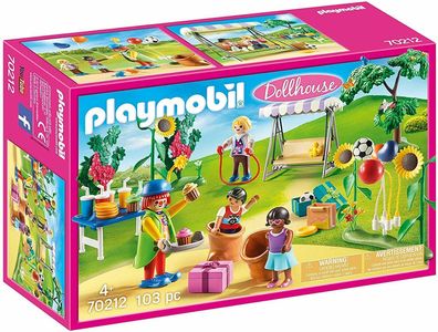 Playmobil Dollhouse 70212 Kindergeburtstag Clown Spielzeug Spielset 103 Teile