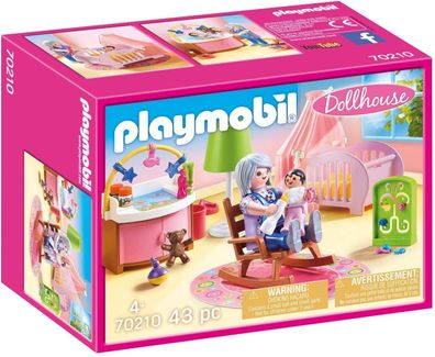 Playmobil Dollhouse 70210 Babyzimmer Spielzeug Spielset 43 Teile Ab 4 Jahren