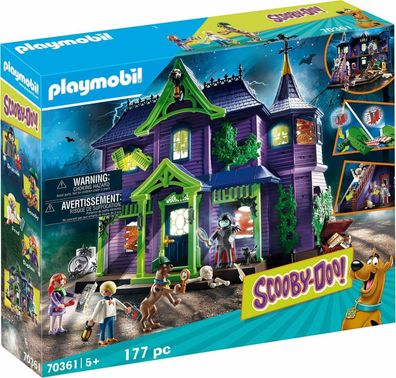 Playmobil Scooby-DOO 70361 Abenteuer im Geisterhaus mit Licht & Soundeffekten