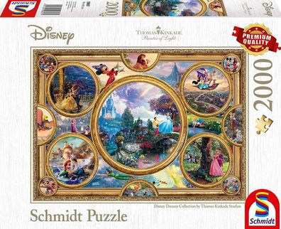 Schmidt Spiele Puzzle 59607 Thomas Kinkade Disney Dreams Collection 2000 Teile
