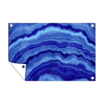 Outdoor-Poster Gartenposter 120x80 cm Achat Stein - Blau (Gr. 120x80 cm)