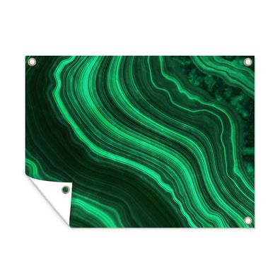 Outdoor-Poster Gartenposter 120x90 cm Achat - Grün - Edelsteine - Marmor