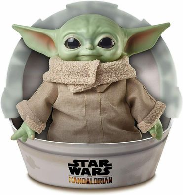 Mattel GWD85 Star Wars Mandalorian The Child Baby Yoda Plüsch Figur 28 cm (Gr. 28 cm)