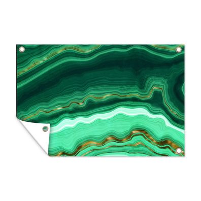 Outdoor-Poster Gartenposter 120x80 cm Gold - Achat - Luxus (Gr. 120x80 cm)
