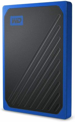 WD My Passport Go Portable 2 TB SSD 6,35 cm 2,5 Zoll USB 3.0 schwarz blau