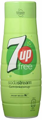 SodaStream Sirup 7UP free ohne Zucker Getränkesirup Wassersprudler 440 ml