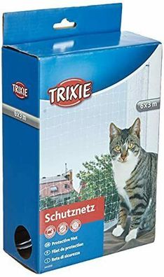 Trixie 44333 Katzen Schutznetz Transparent Geknotet Balkonnetz Außennetz 6 x 3 m